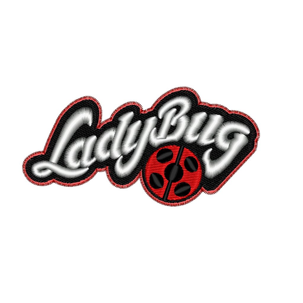 Miraculous Lady Bug Logo embroidery design Mydigitize.mx