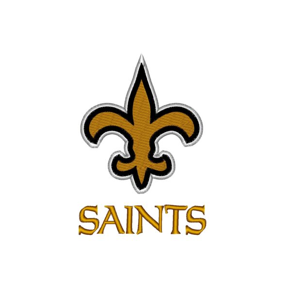 New Orleans Saints logo, embroidery design – Mydigitize.mx