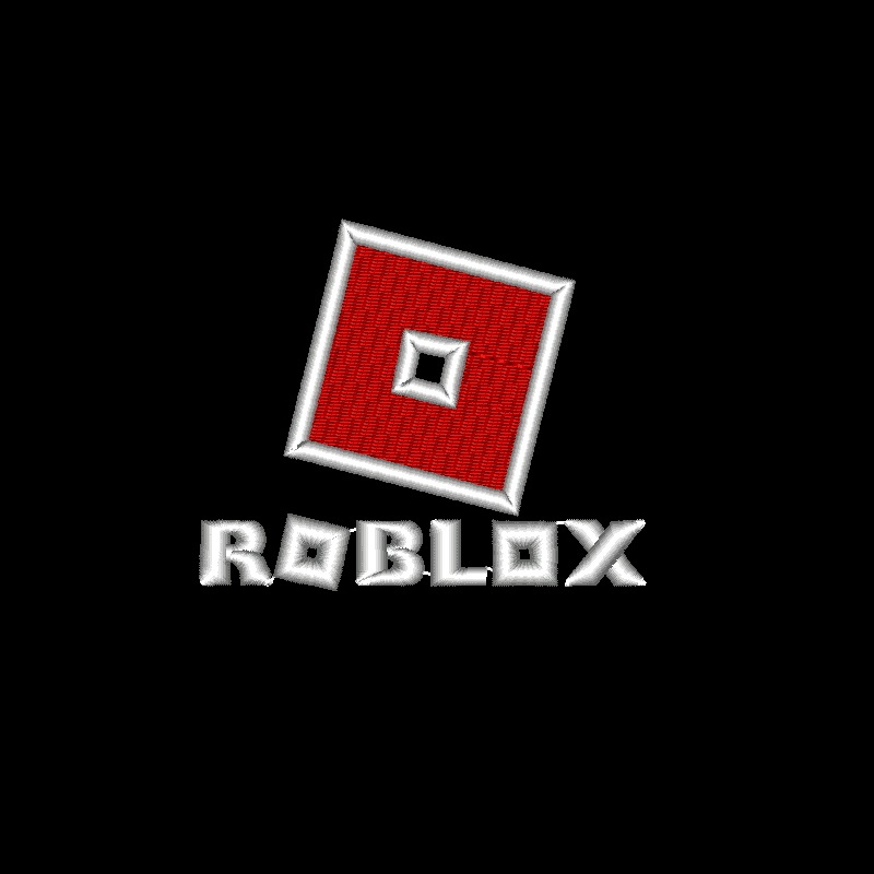 Roblox Logo design for embroidery machine. Cap size – Mydigitize.mx