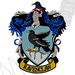 Ravenclaw Emblem Logo Harry Potter Movie design for embroidery machine JEF, PES, DST, VP3
