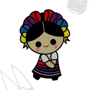 Lele Muñeca Mexicana Mexican Doll embroidery design